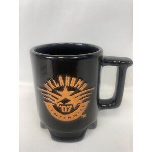 Oklahoma '07 Centennial Coffee Tea Mug Cup Black